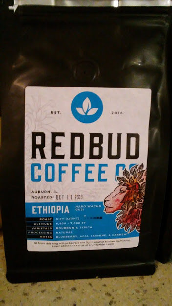 Redbud Coffee Auburn Illinois Ethiopia Guji