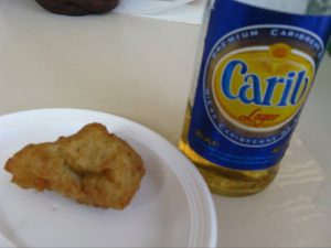 Saltfish and Carib. Rib Shack lolo, Grand Case St. Martin