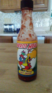 Parrot Head hot sauce from the Pepper Palace